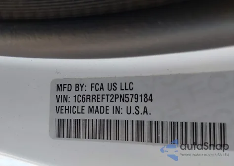 2023 Ram 1500 Big Horn 4X2 5'7 Box from USA, damaged, VIN 1C6RREFT2PN579184